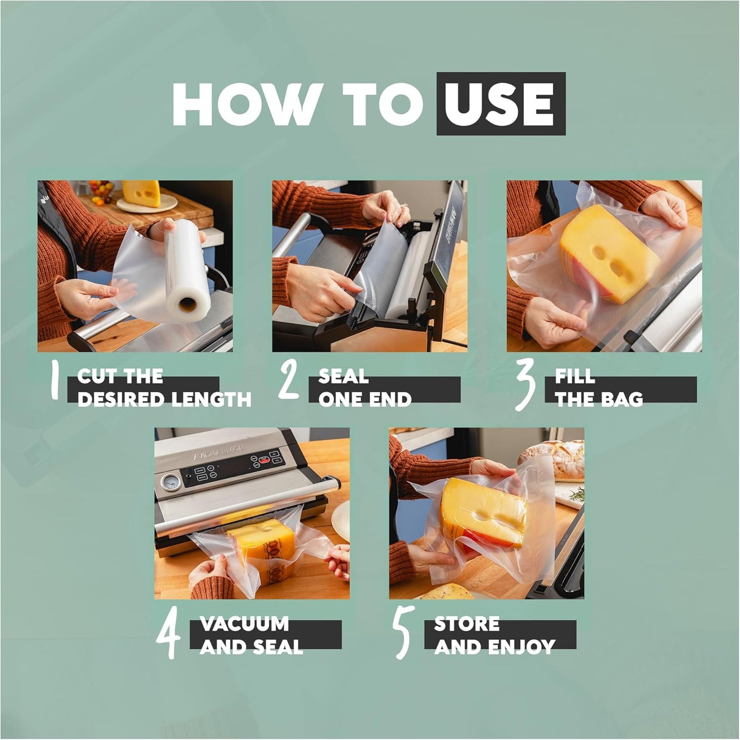 Non-Bpa Vacuum Sealer Bags