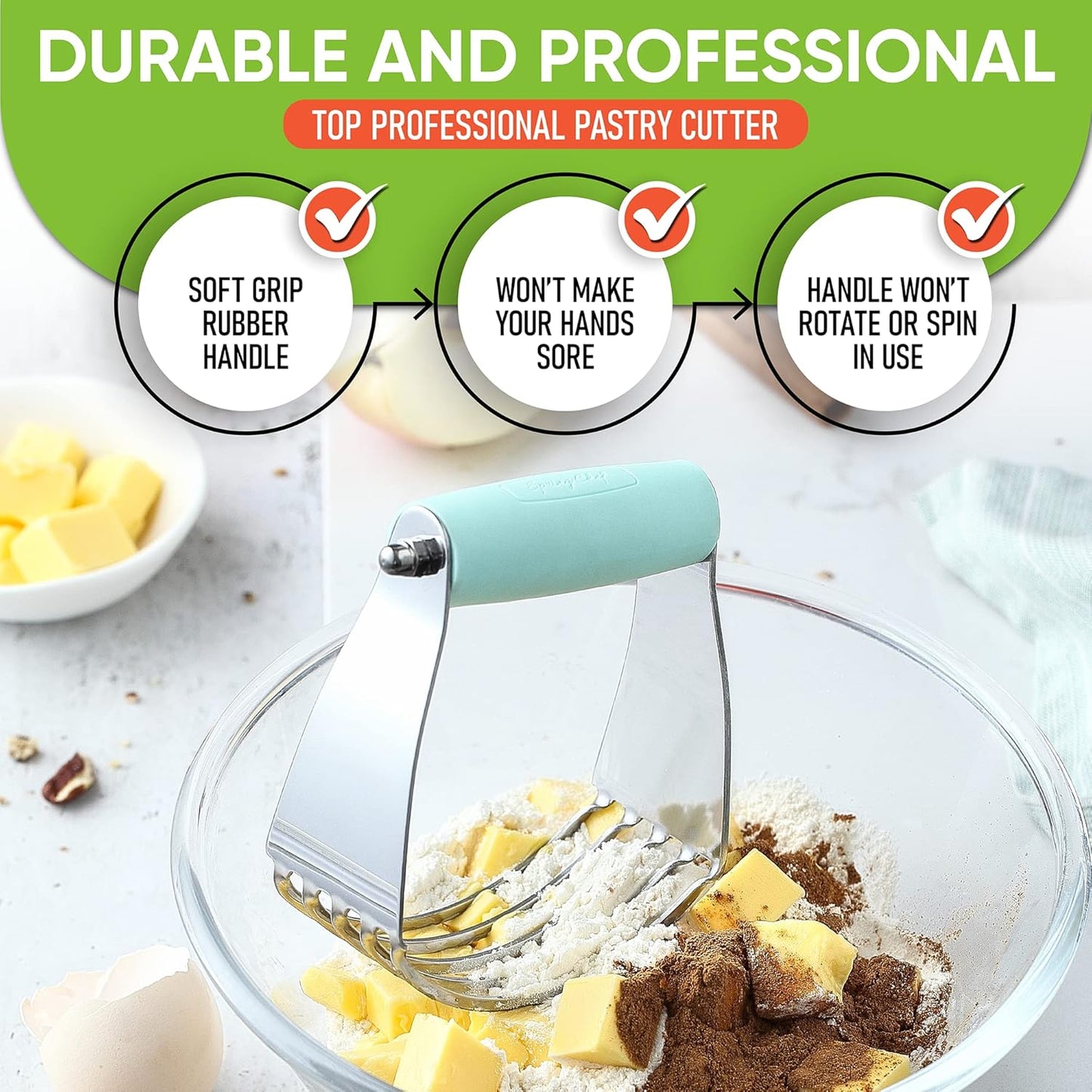 Stainless Steel Blades Dough Blender