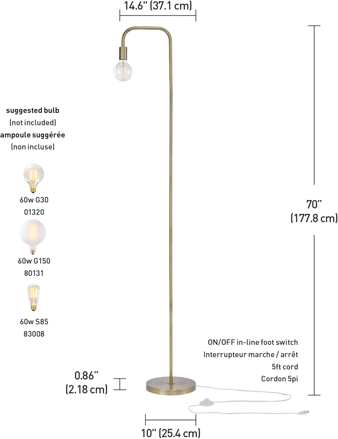 Electric Holden 70" Floor Lamp