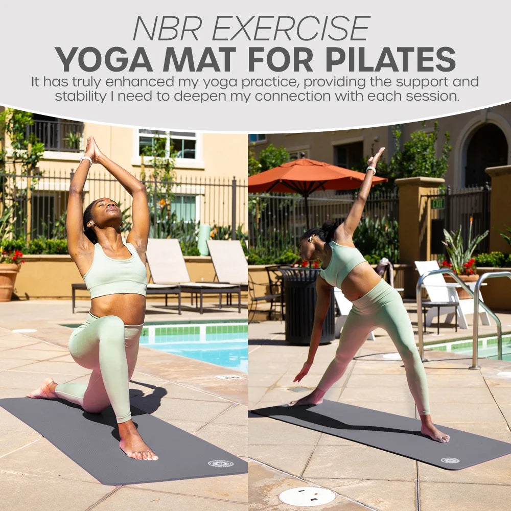 Lightweight Yoga Mat with Carry Strap