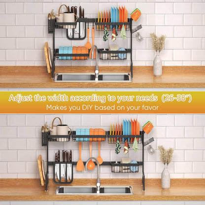 Stainless Steel Over Sink Dish Drying Rack