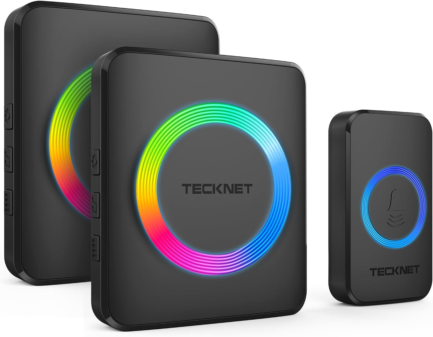 Wireless Doorbell with 2 Plug-In Receivers