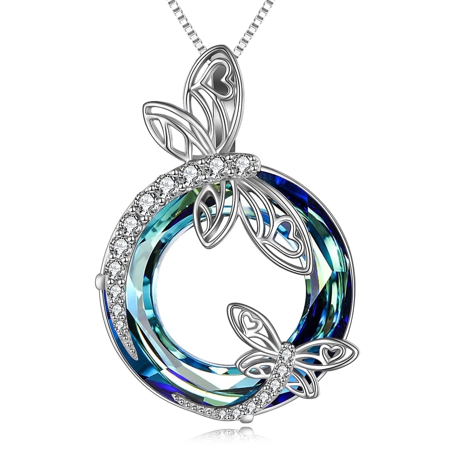 Sterling Silver Dragonfly Necklace 
