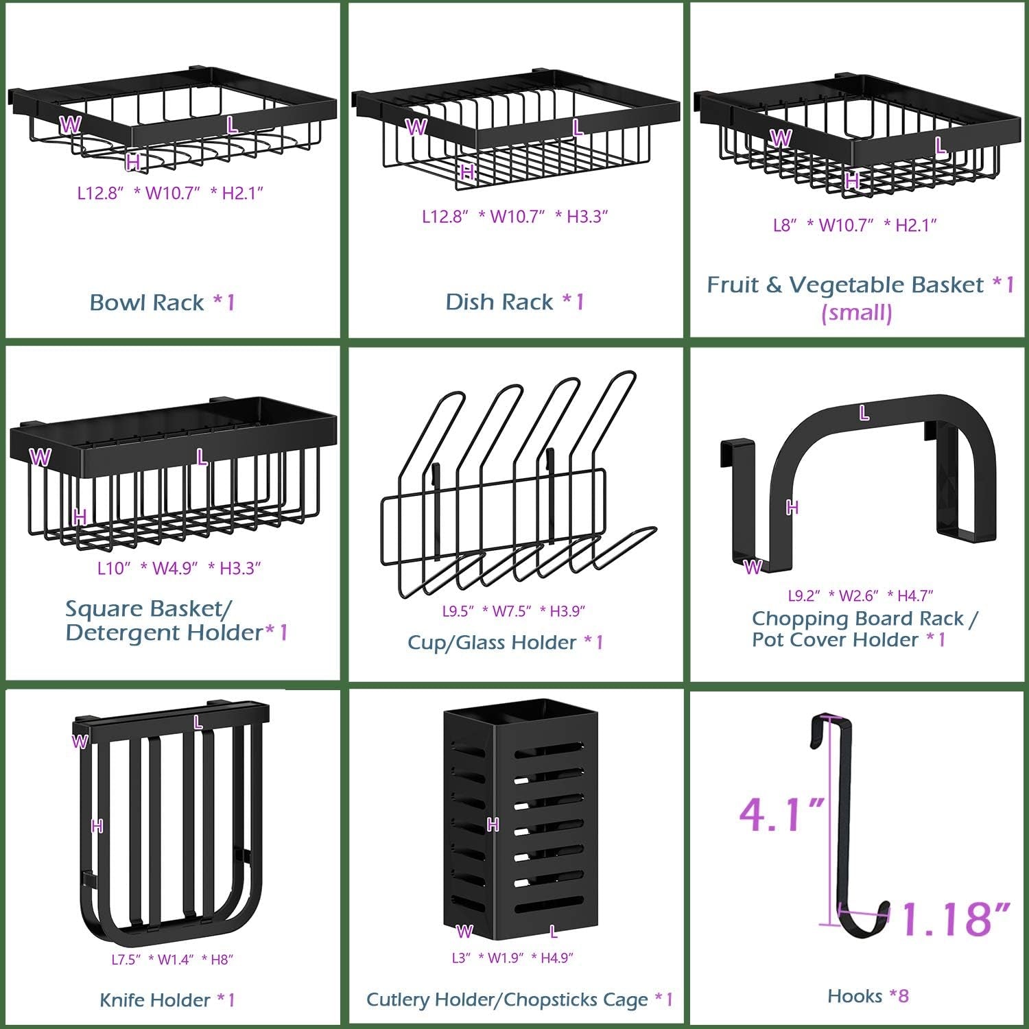 Stainless Steel Over Sink Dish Drying Rack