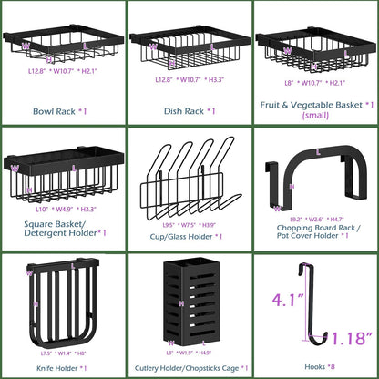 Stainless Steel Over Sink Dish Drying Rack
