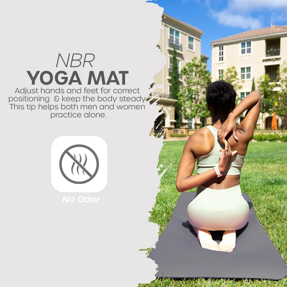 Lightweight Yoga Mat with Carry Strap