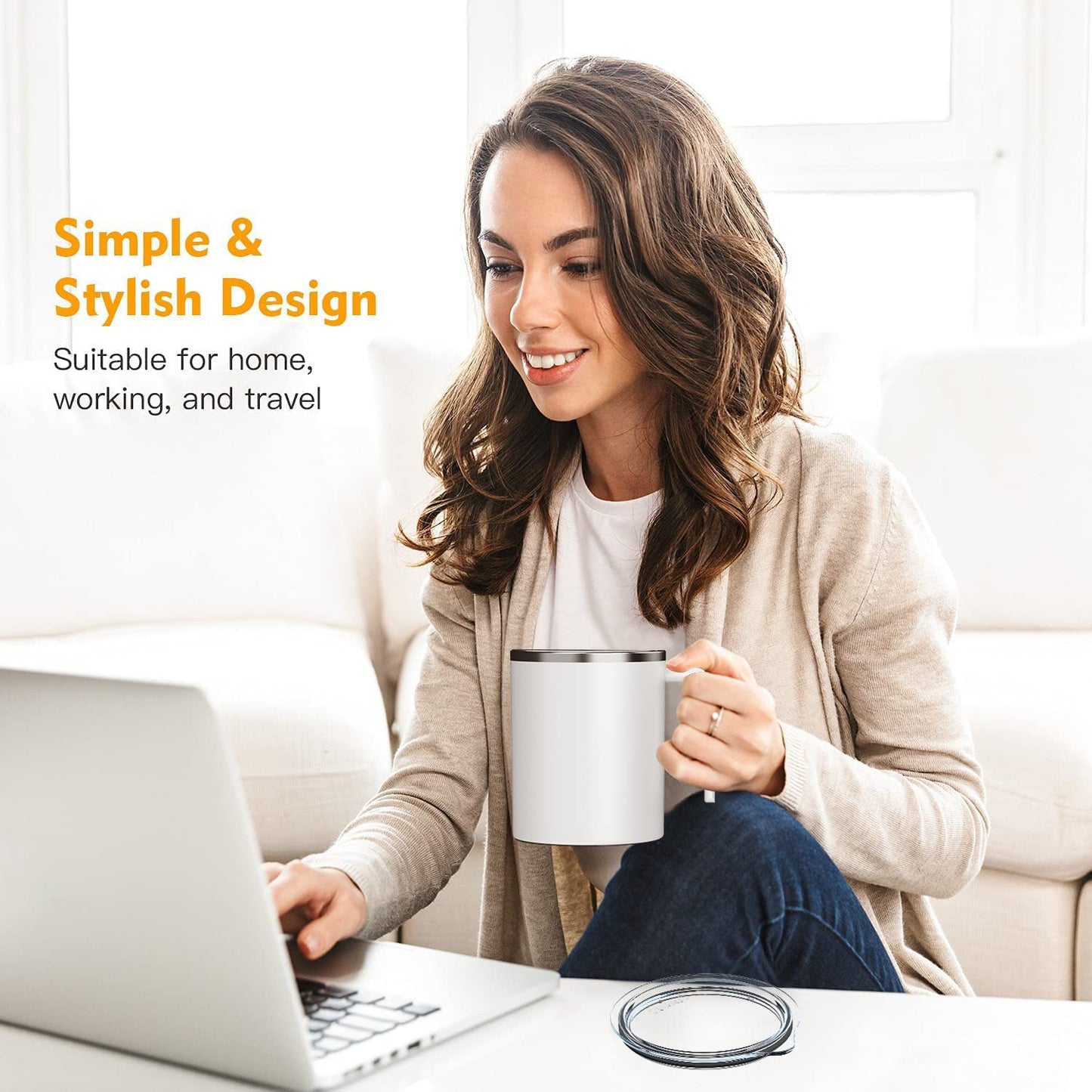 12.2 Oz Self Stirring Coffee Mug