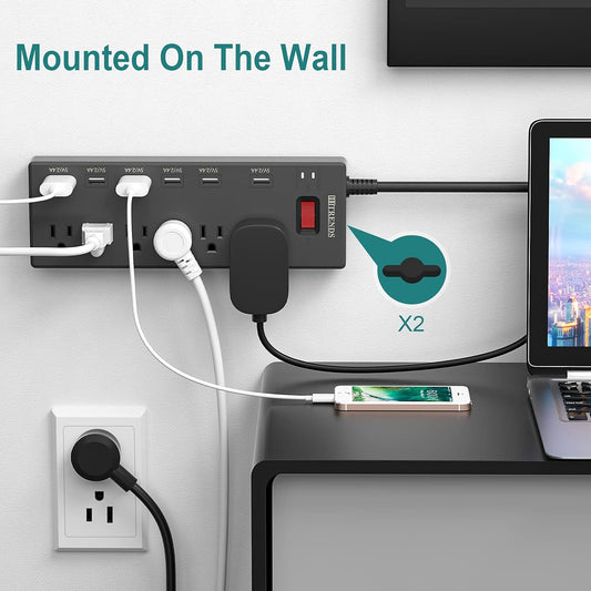 Power Strip with 6 AC Outlets & 6 USB Charging Ports