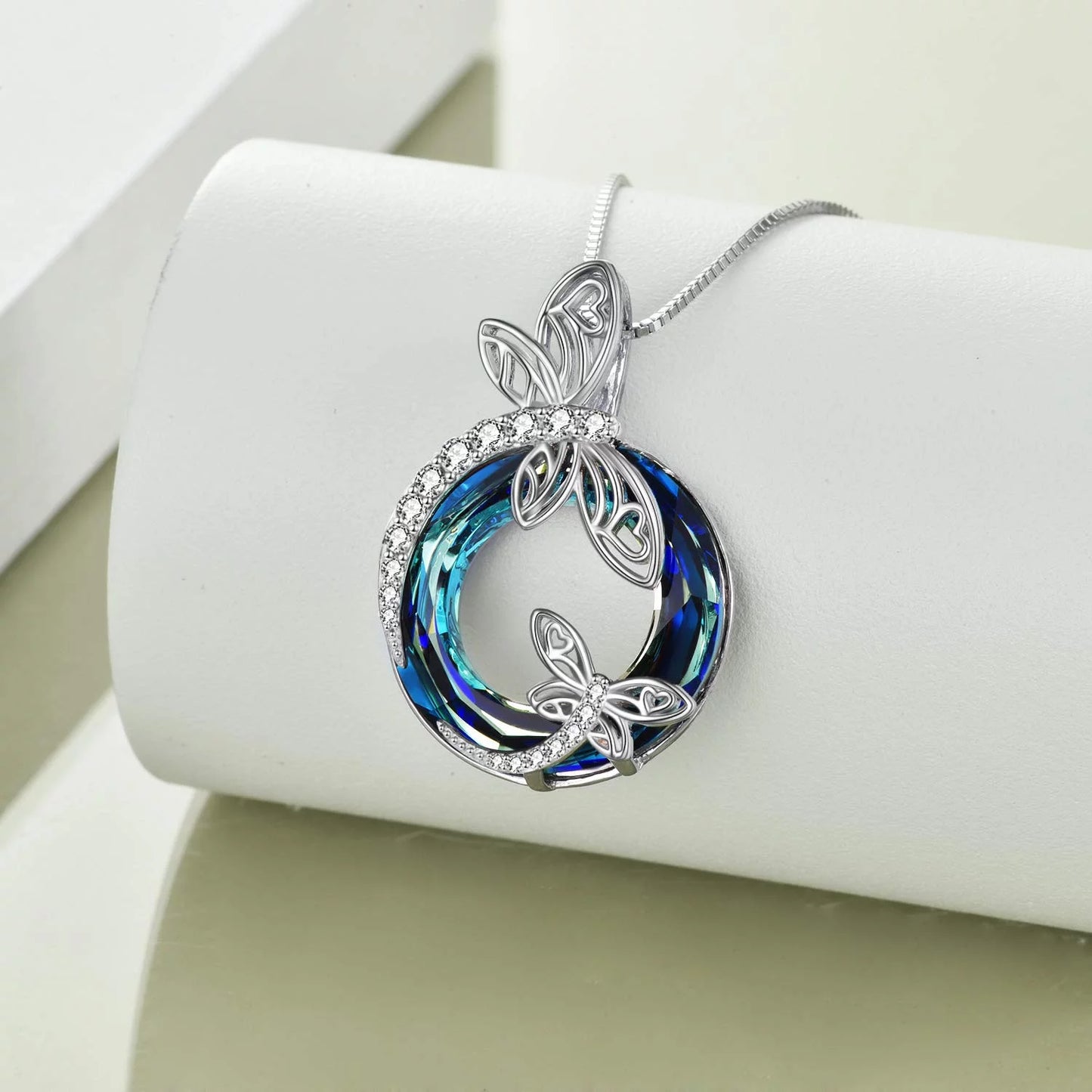 Sterling Silver Dragonfly Necklace 