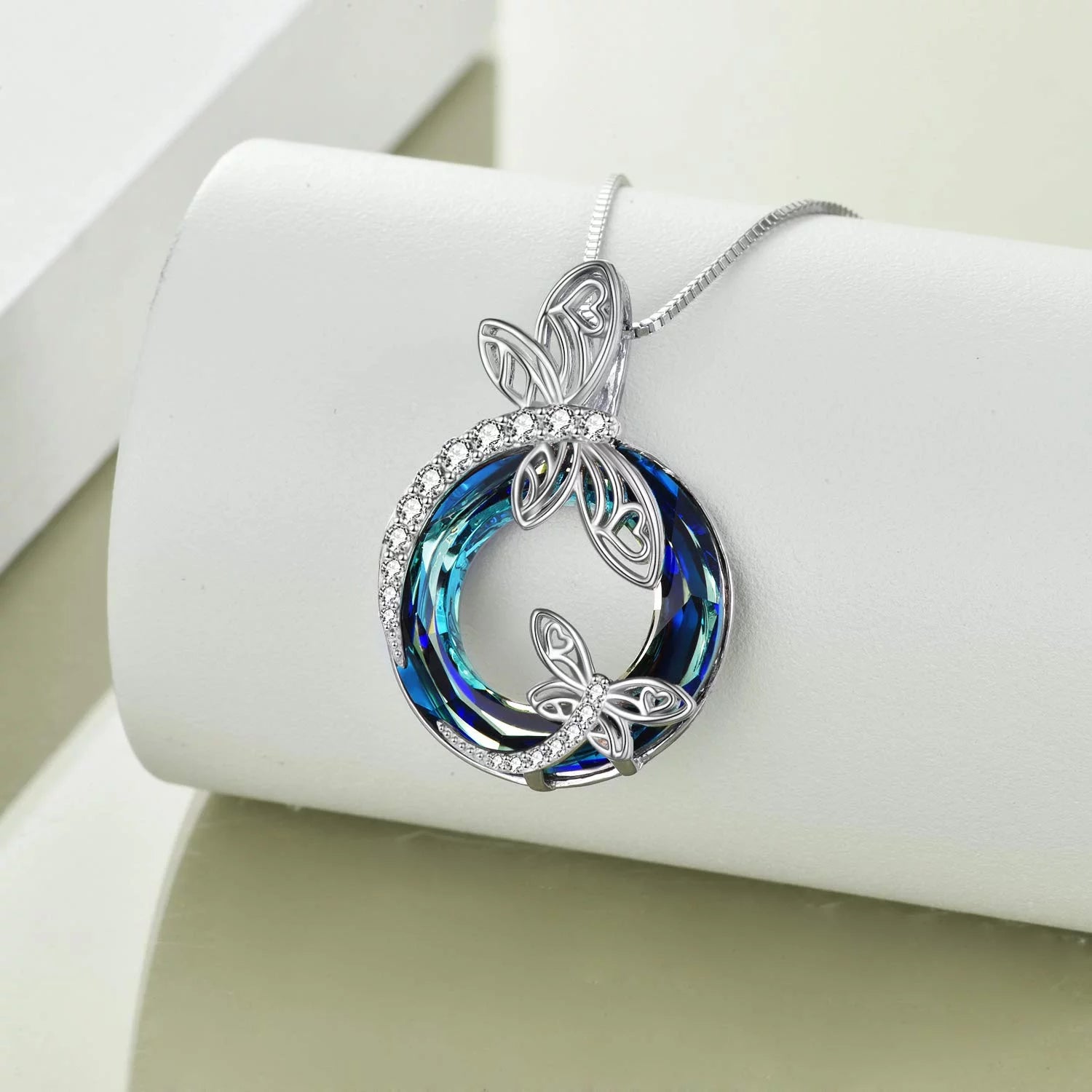 Sterling Silver Dragonfly Necklace 