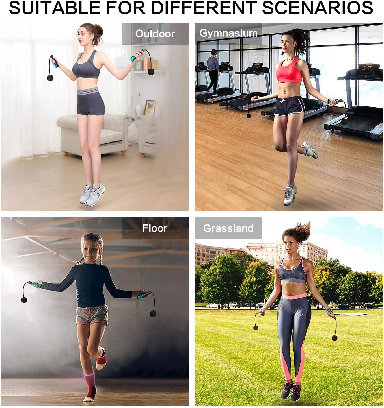 Tangle-Free Rapid Speed Cordless Jump Rope