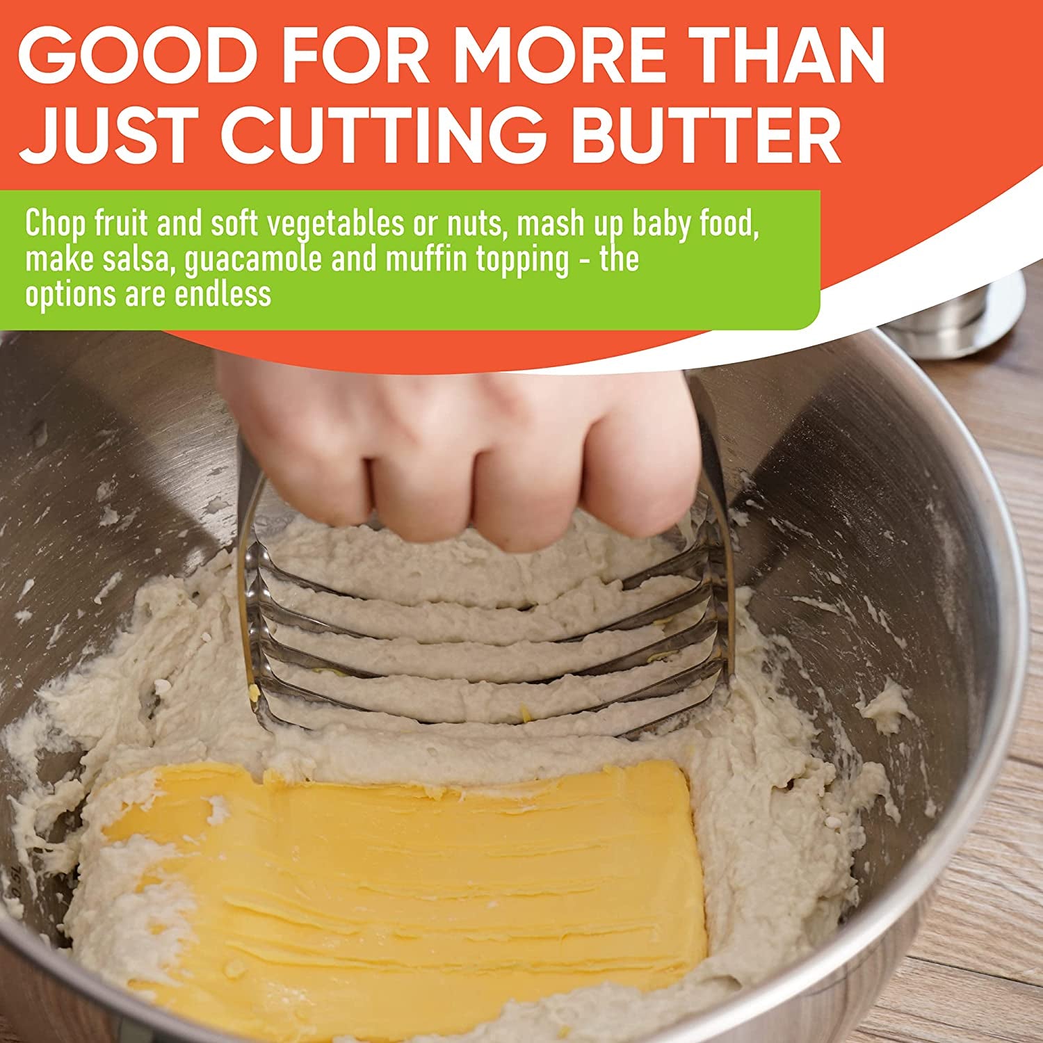 Stainless Steel Blades Dough Blender