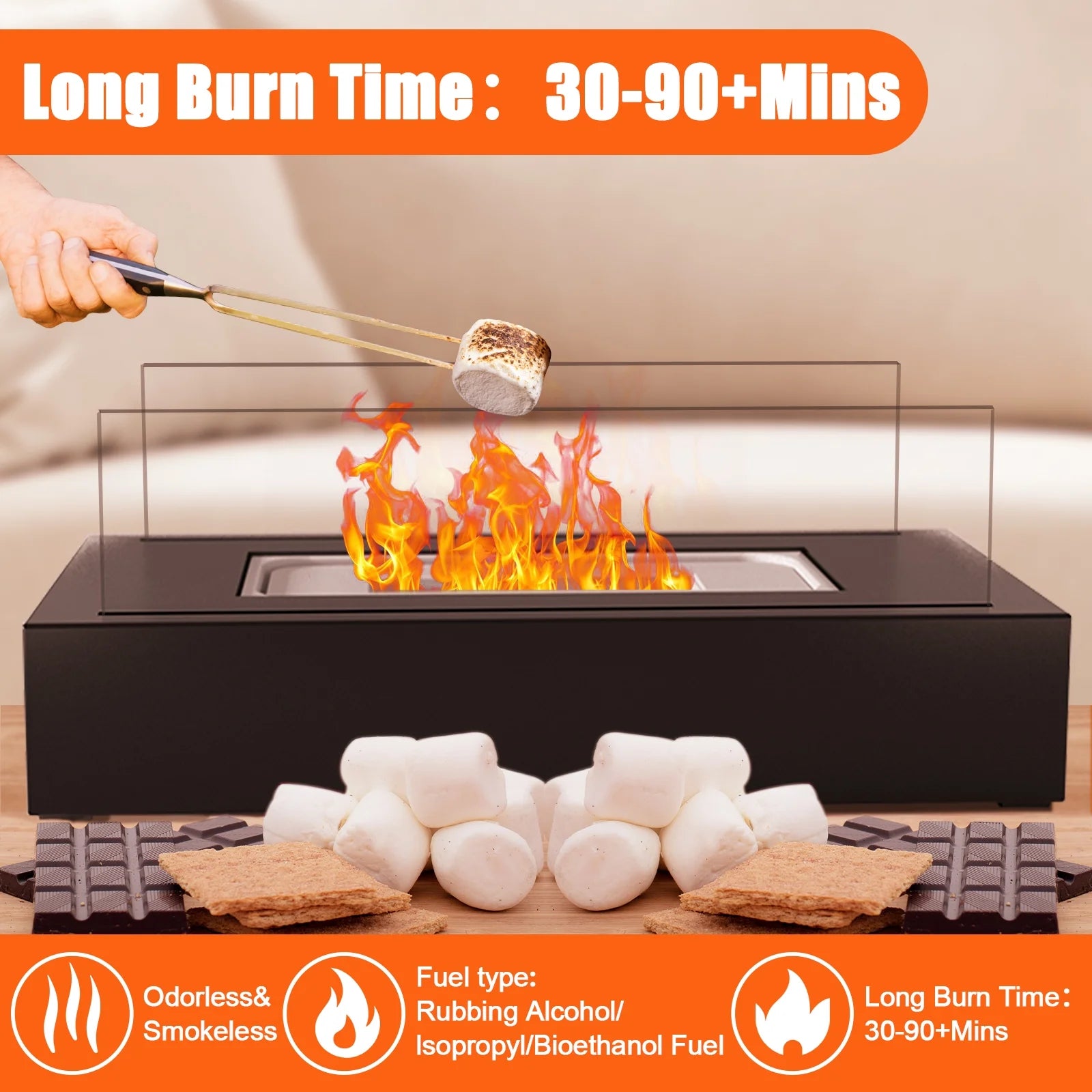 Portable Tabletop Fire Pit 