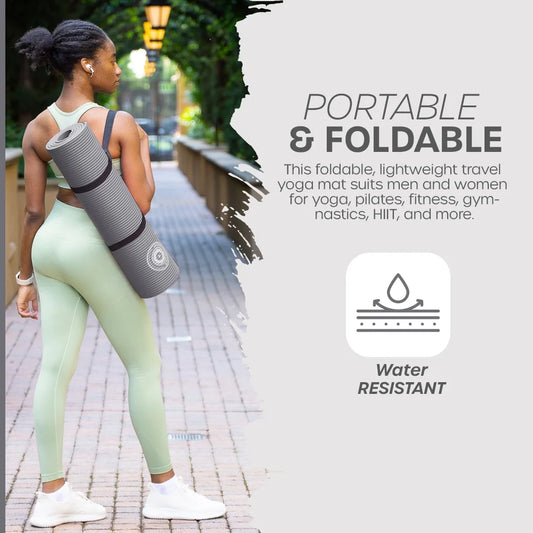 Lightweight Yoga Mat with Carry Strap