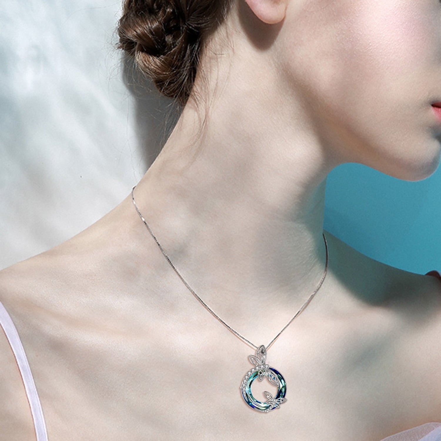 Sterling Silver Dragonfly Necklace 