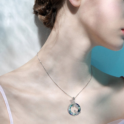 Sterling Silver Dragonfly Necklace 