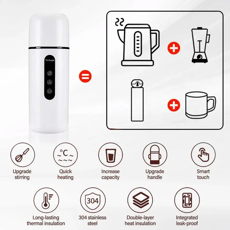 Car Electric Kettle Heated Water Cup