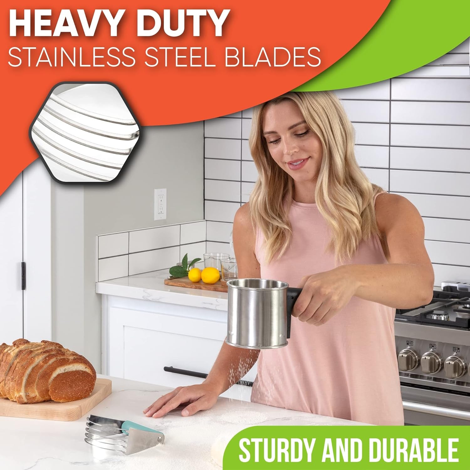 Stainless Steel Blades Dough Blender