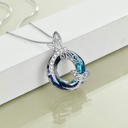 Sterling Silver Dragonfly Necklace 